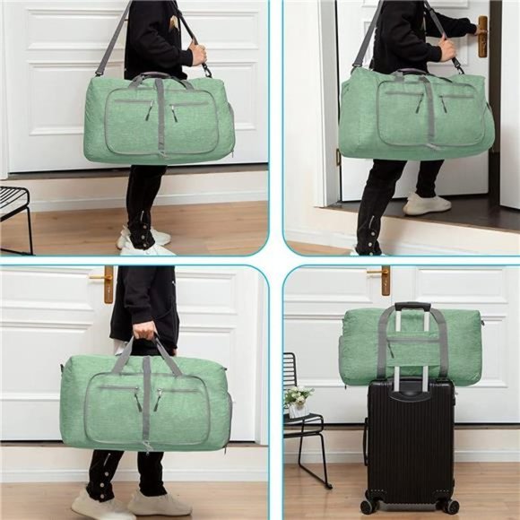 TRAVEL Duffle Bag For Men, H Light Green - Picture 6 of 7